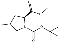 Methyl (2S,4R)-1-Boc-4-methylpyrrolidine-2-carboxylate Structure