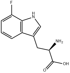 7-FLUORO-D-TRYPTOPHAN Structure