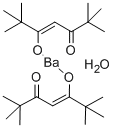 BARIUM BIS(2,2,6,6-TETRAMETHYL-3,5-HEPTANEDIONATE) HYDRATE Structure