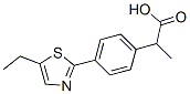 4-(5-Ethyl-2-thiazolyl)-α-methylbenzeneacetic acid Structure
