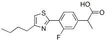 3-플루오로-α-메틸-4-(4-부틸-2-티아졸릴)벤젠아세트산 구조식 이미지