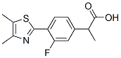 3-Fluoro-α-methyl-4-(4,5-dimethyl-2-thiazolyl)benzeneacetic acid Structure