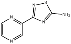 3-(pyrazin-2-yl)-1,2,4-thiadiazol-5-amine Structure