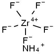 ammonium pentafluorozirconate(1-) Structure
