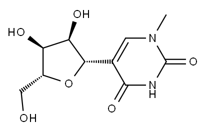 1-methylpseudouridine 구조식 이미지