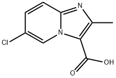6-CHLORO-2-METHYLIMIDAZO[1,2-A]PYRIDINE-3-CARBOXYLIC ACID Structure