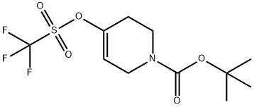 1-(tertbutoxycarbonyl)-1,2,3,6-tetrahydropyridin-4-yltrifluoromethanesulfonate 구조식 이미지