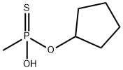 Phosphonothioic acid, methyl-, O-cyclopentyl ester (9CI) Structure