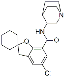 N-(1-azabicyclo(2.2.2)-oct-3-yl)-5-chlorospiro(benzofuran-2(3H),1'-cyclohexane)-7-carboxamide Structure