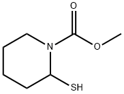 1-Piperidinecarboxylic  acid,  2-mercapto-,  methyl  ester Structure