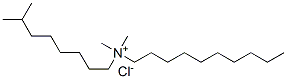 N-isononyl-N,N-dimethyl decanaminium chloride Structure