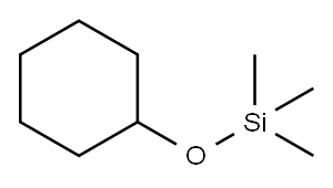 Trimethyl(cyclohexyloxy)silane Structure