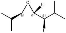 Oxirane, 2-(1-fluoro-2-methylpropyl)-3-(1-methylethyl)-, [2alpha(S*),3ba]- (9CI) Structure