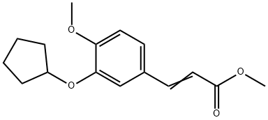 METHYL 3-[3-(CYCLOPENTYLOXY)-4-METHOXYPHENYL]ACRYLATE Structure