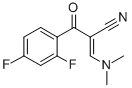 2-(2,4-디플루오로벤졸)-3-(디메틸아미노)아크릴로니트릴 구조식 이미지