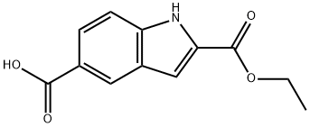 2-ETHOXYCABONYL-5-INDOLE CARBOXYLIC ACID 구조식 이미지
