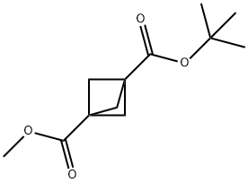 1-(tert-Butyl)3-methylbicyclo[1.1.1]pentane-1,3-dicarboxylate 구조식 이미지