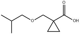 1-Isobutoxymethylcyclopropanecarboxylic acid Structure