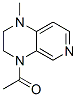 Pyrido[3,4-b]pyrazine, 4-acetyl-1,2,3,4-tetrahydro-1-methyl- (9CI) 구조식 이미지