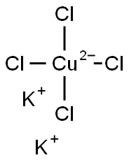 Cuprate, tetrachloro-, dipotassium Structure