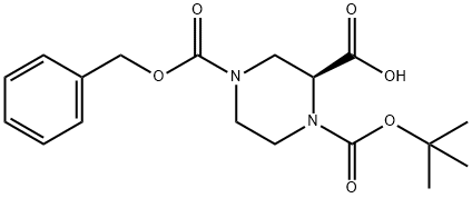 138775-03-8 (S)-N-1-Boc-N-4-Cbz-2-piperazine carboxylic acid