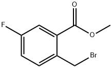 메틸2-브로모메틸-5-플루오로-벤조에이트 구조식 이미지