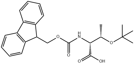 Fmoc-O-tert-butyl-D-threonine Structure