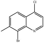 8-Bromo-4-chloro-7-methylquinoline 구조식 이미지