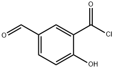 Benzoyl chloride, 5-formyl-2-hydroxy- (9CI) Structure