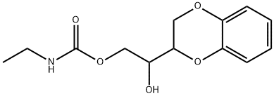 1-(1,4-Benzodioxan-2-yl)-1,2-ethanediol 2-ethylcarbamate 구조식 이미지