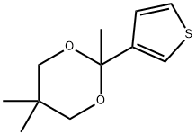 3-(2,5,5-Trimethyl-1,3-dioxan-2-yl)thiophene Structure