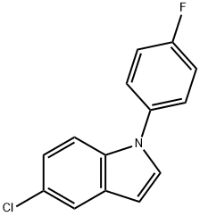 5-CHLORO-1-(4-FLUORO-PHENYL)-1H-INDOLE Structure