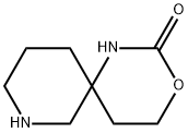 2-Oxo-3-oxa-1,8-diaza-spiro[5.5]undecane 구조식 이미지