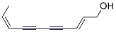 (2E,8Z)-2,8-Decadiene-4,6-diyn-1-ol 구조식 이미지