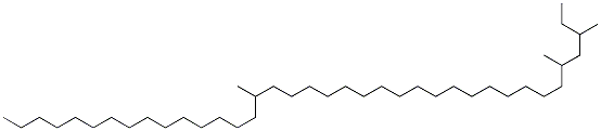 3,5,23-Trimethyloctatriacontane Structure