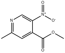 4-피리딘카르복실산,2-메틸-5-니트로-,메틸에스테르(9CI) 구조식 이미지