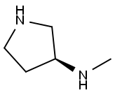 (3S)-(-)-3-(메틸아미노)피롤리딘 구조식 이미지