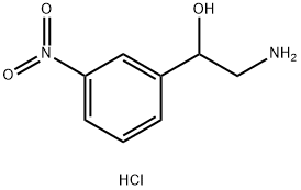 2-아미노-1-(3-니트로페닐)에탄올하이드로콜로라이드 구조식 이미지