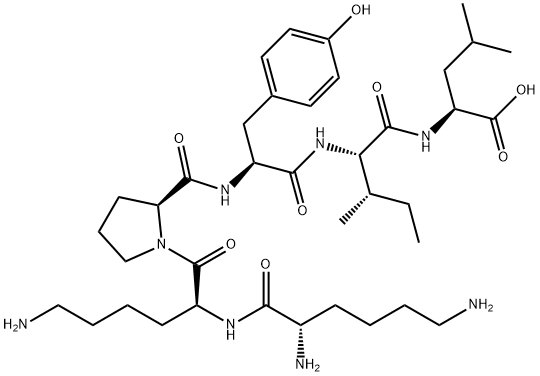 H-LYS-LYS-PRO-TYR-ILE-LEU-OH 구조식 이미지