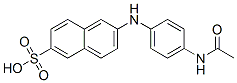 2-(4'-acetamidoanilino)naphthalene-6-sulfonic acid Structure