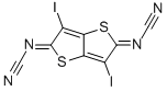 시안아미드,(3,6-디요오드티에노[3,2-b]티오펜-2,5-디일리덴)비스- 구조식 이미지