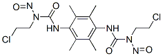 1,1'-(2,3,5,6-Tetramethyl-p-phenylene)bis[3-(2-chloroethyl)-3-nitrosourea] 구조식 이미지