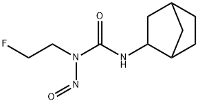N'-(Bicyclo[2.2.1]heptan-2-yl)-N-(2-fluoroethyl)-N-nitrosourea Structure