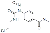 1-(2-클로로에틸)-3-[p-(디메틸카르바모일)페닐]-3-니트로소우레아 구조식 이미지