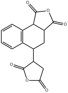 4-(2,5-DIOXOTETRAHYDROFURAN-3-YL)-1,2,3,4-TETRAHYDRONAPHTHALENE-1,2-DICARBOXYLIC ANHYDRIDE 구조식 이미지