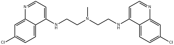 N2-(7-Chloro-4-quinolinyl)-N1-[2-[(7-chloro-4-quinolinyl)aMino]ethyl]-N1-Methyl-1,2-ethanediaMine 구조식 이미지