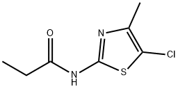 5-Chloro-4-methyl-2-propionamidothiazole Structure