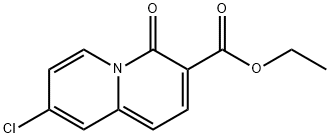 ETHYL 8-CHLORO-4-OXO-4H-QUINOLIZINE-3-CARBOXLATE Structure