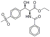 (βS)-N-벤조일-β-히드록시-4-(메틸술포닐)-D-페닐알라닌에틸에스테르 구조식 이미지