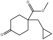 Methyl 1-(cyclopropylMethyl)-4-oxocyclohexanecarboxylate 구조식 이미지